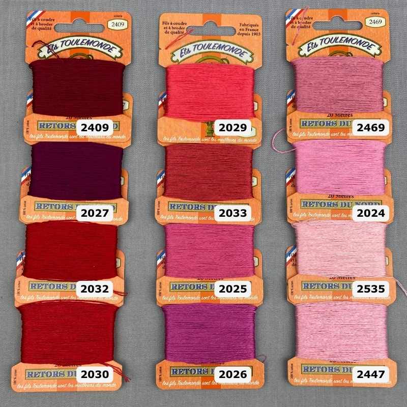 Broderigarn Retors Du Nord farvekort 1