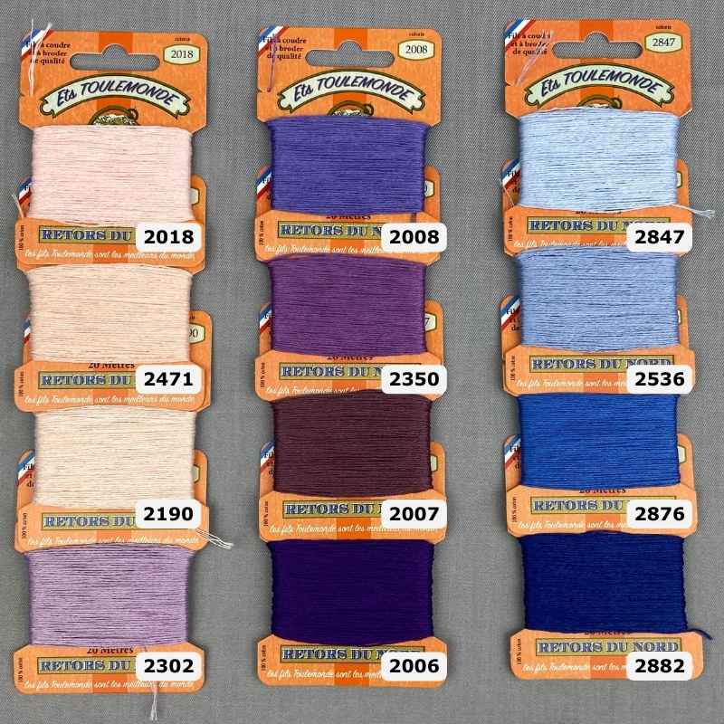 Broderigarn Retors Du Nord farvekort 3