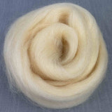 Corriedale uldfibre i farven acacia