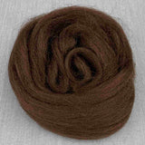 Corriedale uldfibre i farven bark