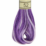 broderigarn i lilla farver