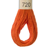 broderigarn i bomuld farve orange