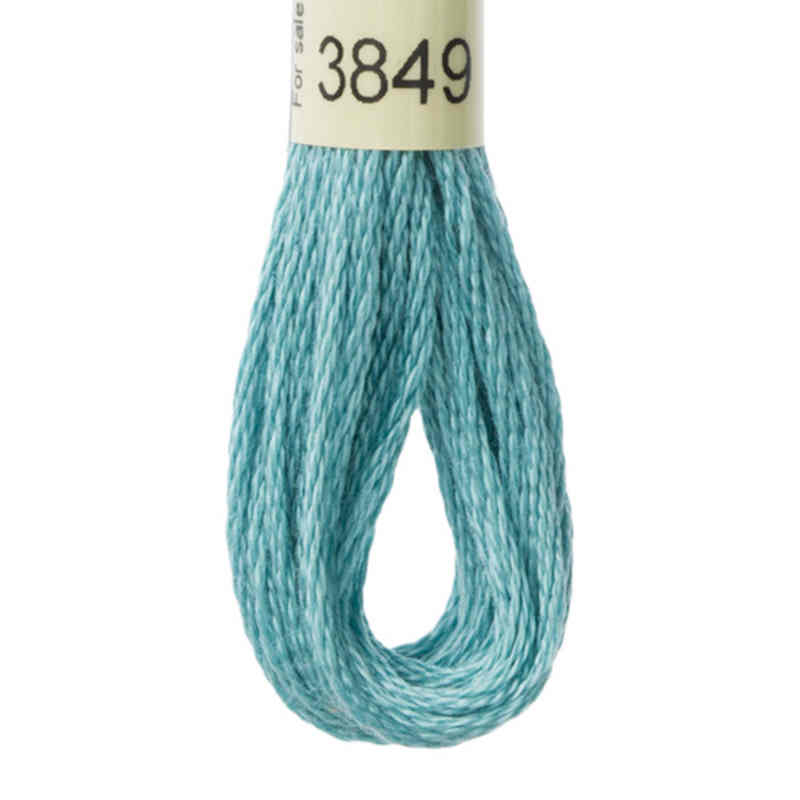 DMC moulinégarn  blågrøn farve 3849