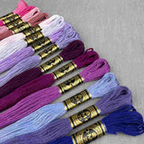 DMC moulinégarn violette farver