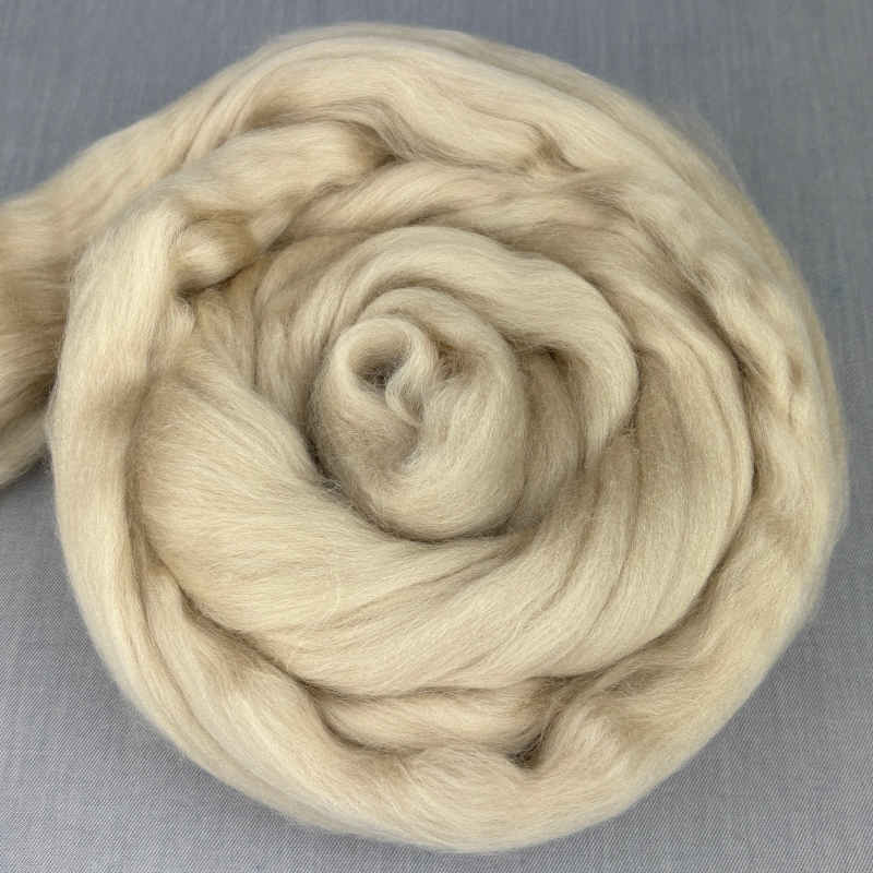 merino uldfibre i farven marcipan
