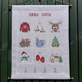 Adventskalender med søde motiver fra Pomp Stitch