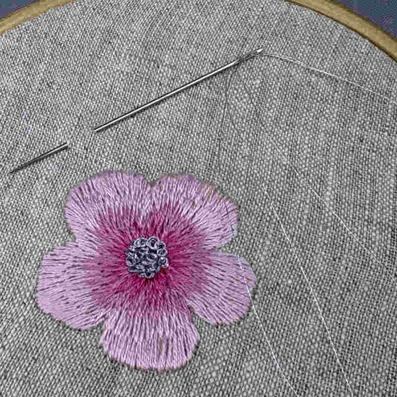 Franske knuder metal broderigarn