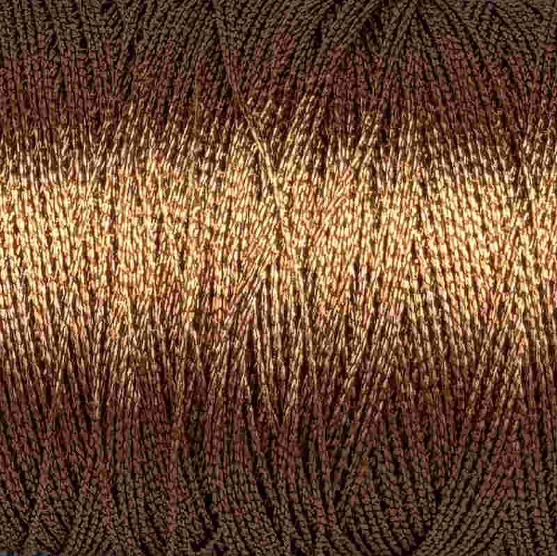 metallic tråd til broderier i farven kobber