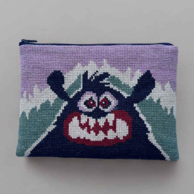 Pung med Hr frost baldyre broderi kit 