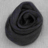corriedale uldfibre i farven graphite