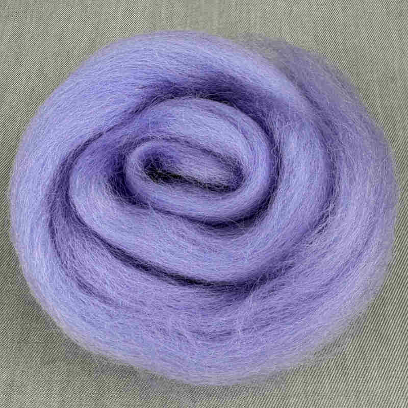 corriedale uldfibre i farven lavender/lavendel