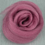 corriedale uld fibre i farven orchid/orkide