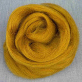 corriedale uld fibre i farven saffron
