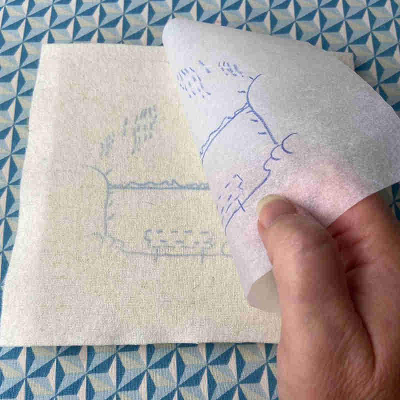 Iron-on transfer blyant