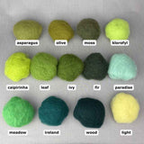 Maori uld til nålefiltning | farvekort 2