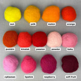 Maori uld til nålefiltning | farvekort 3