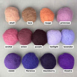 Maori uld til nålefiltning | farvekort 4