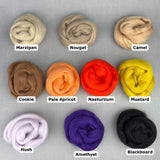 Merino uldfibre farvekort 0 - de nyeste farver