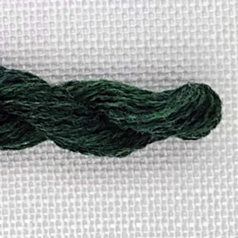 broderigarn i uld farve emerald