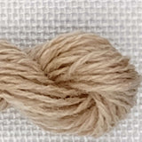 broderigarn i uld farve sand