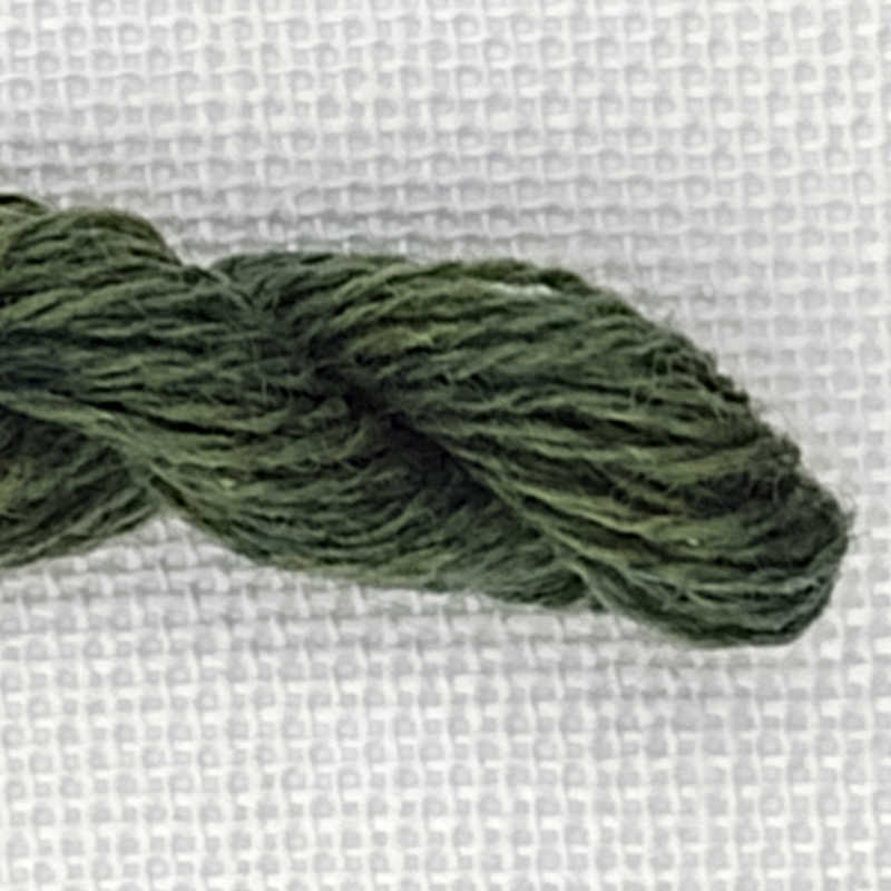 broderigarn i uld farve moss