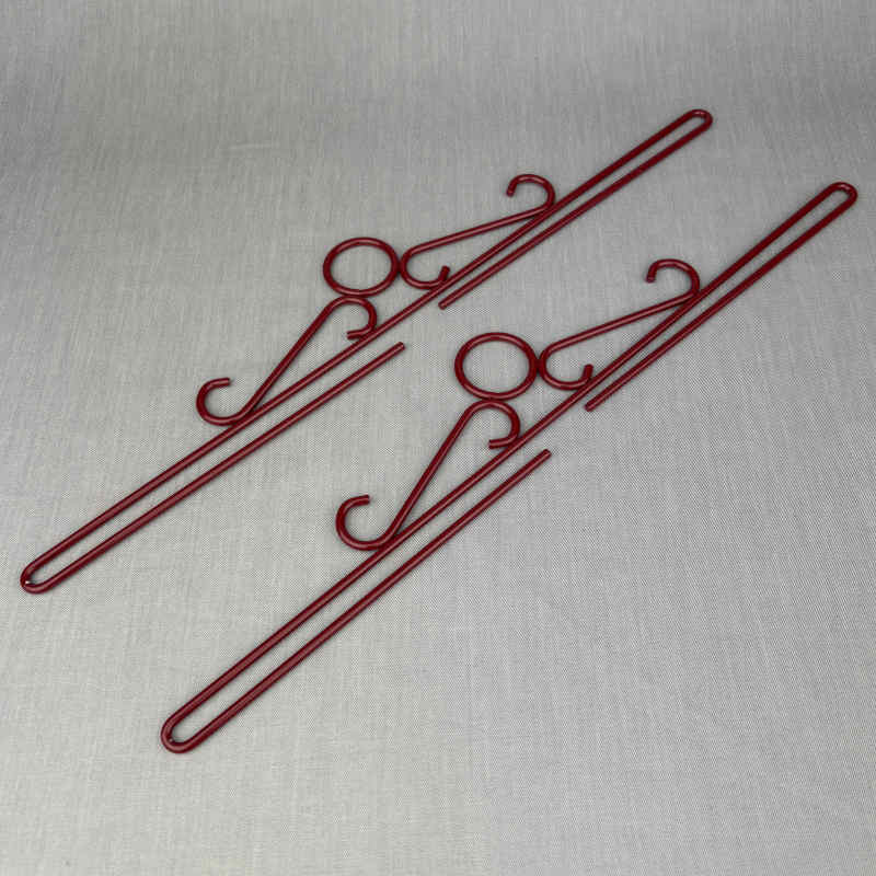 ophæng i metal - antik X-mas rød