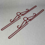 ophæng i metal - antik X-mas rød