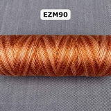 perlegarn no 8 multifarvet orange