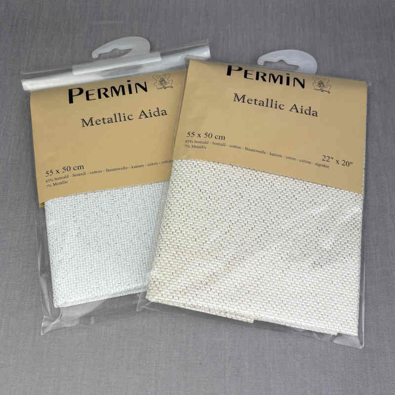 glimmer aida i guld og sølv