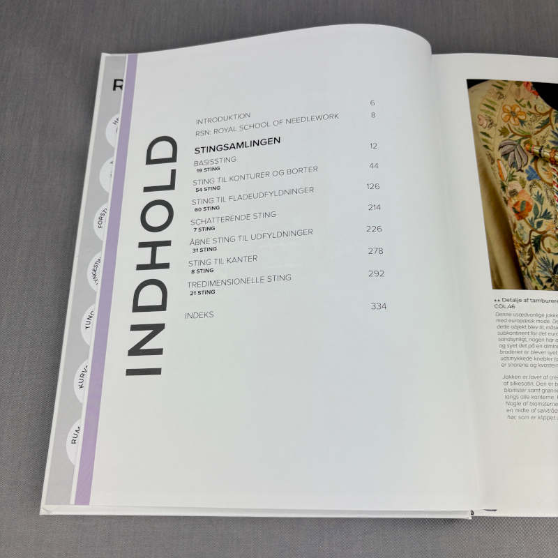 RSN stingsamling - bogens indholdsfortegnelse