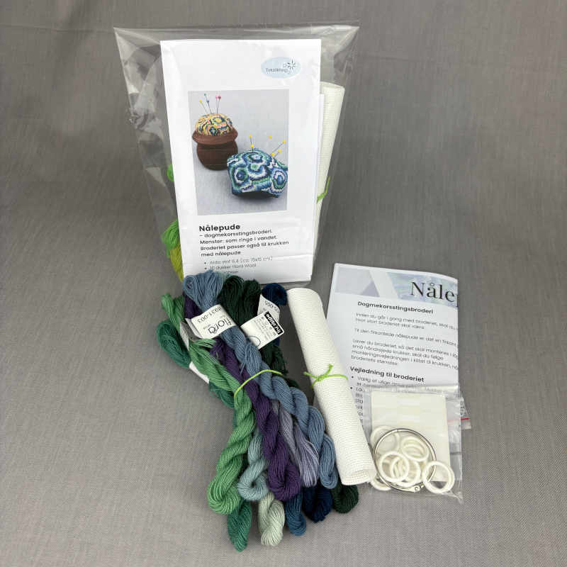 Broderikit fra Tekstilmagi - nålepude