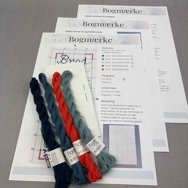 kit til korssting med vejledning